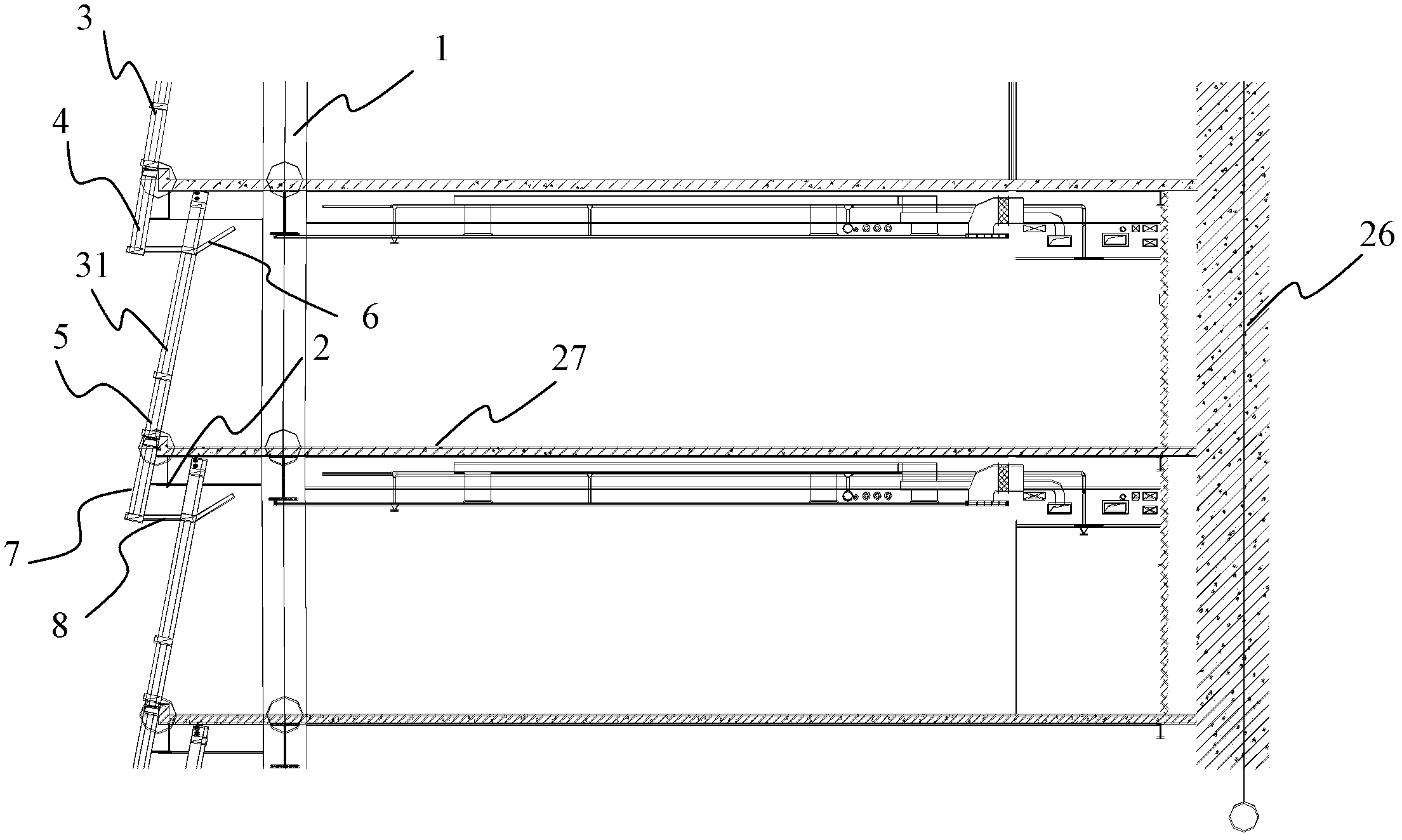 Fish scale curtain wall system