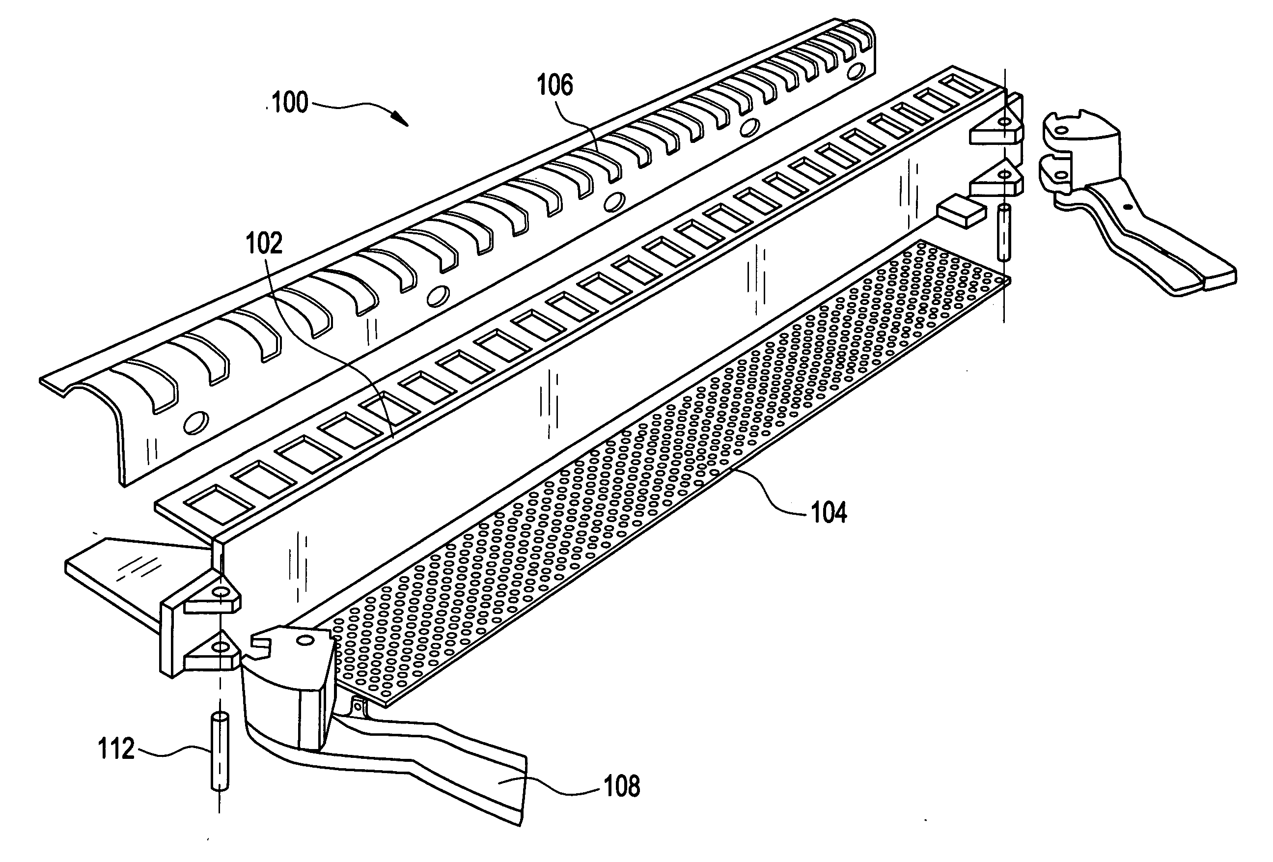 Hybrid faceplate having reduced EMI emissions