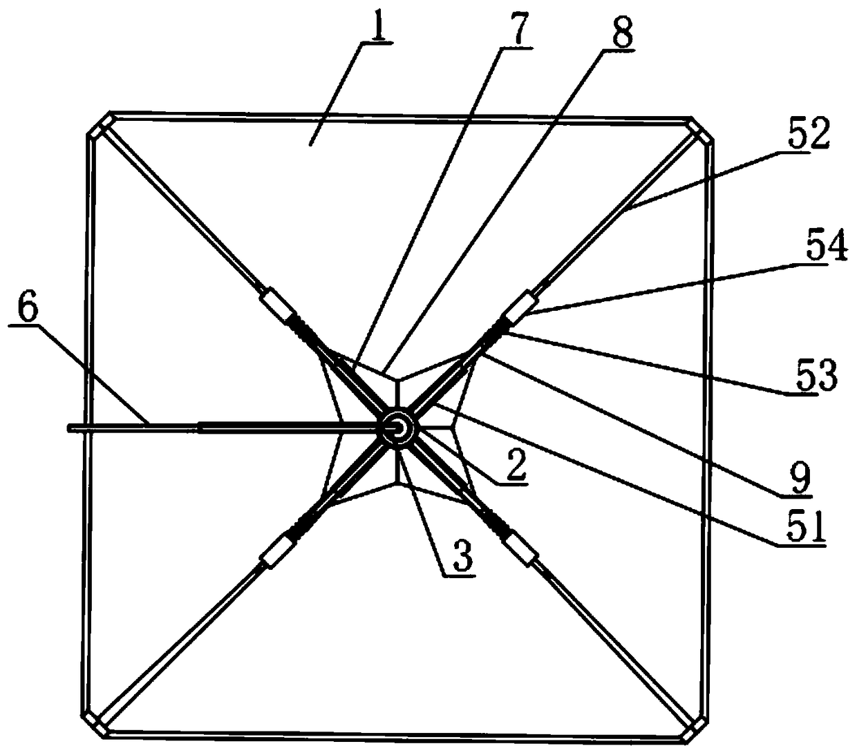 Advertising background stand capable of being folded and stored