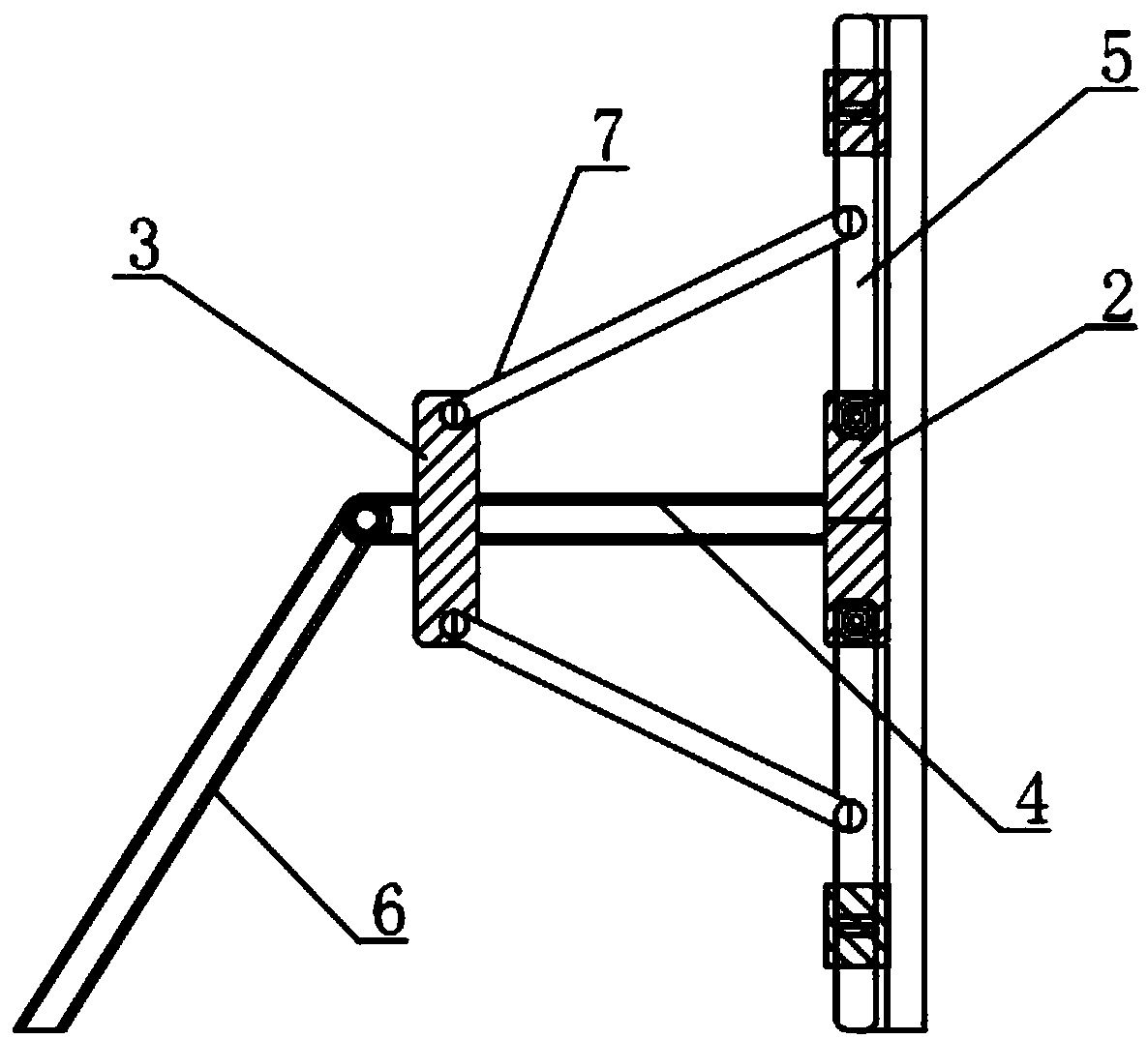 Advertising background stand capable of being folded and stored