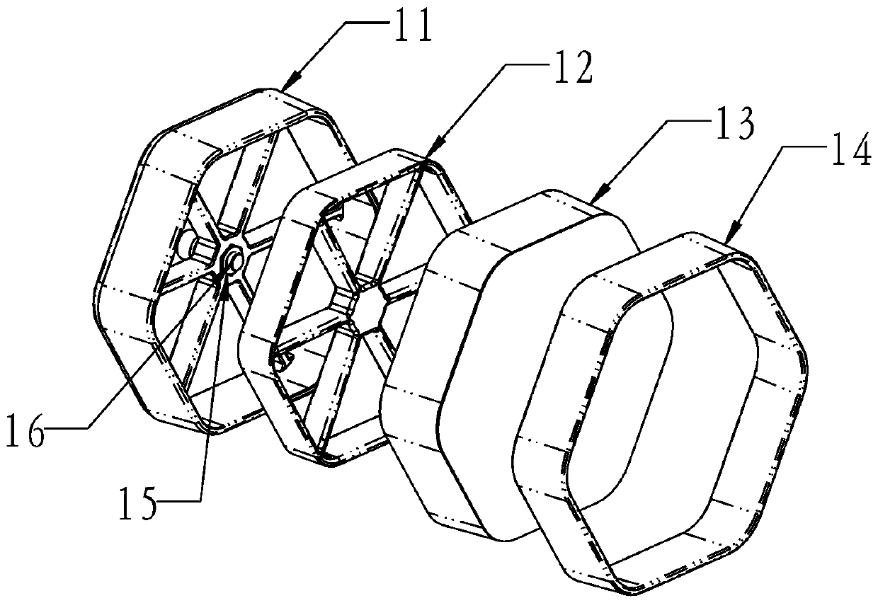 Split-type adjustable huqin pronunciation membrane unit