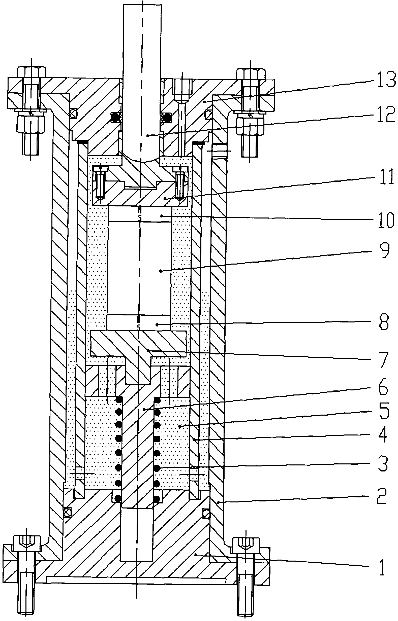 Passive magnetorheological tensile damping adaptive control method and device