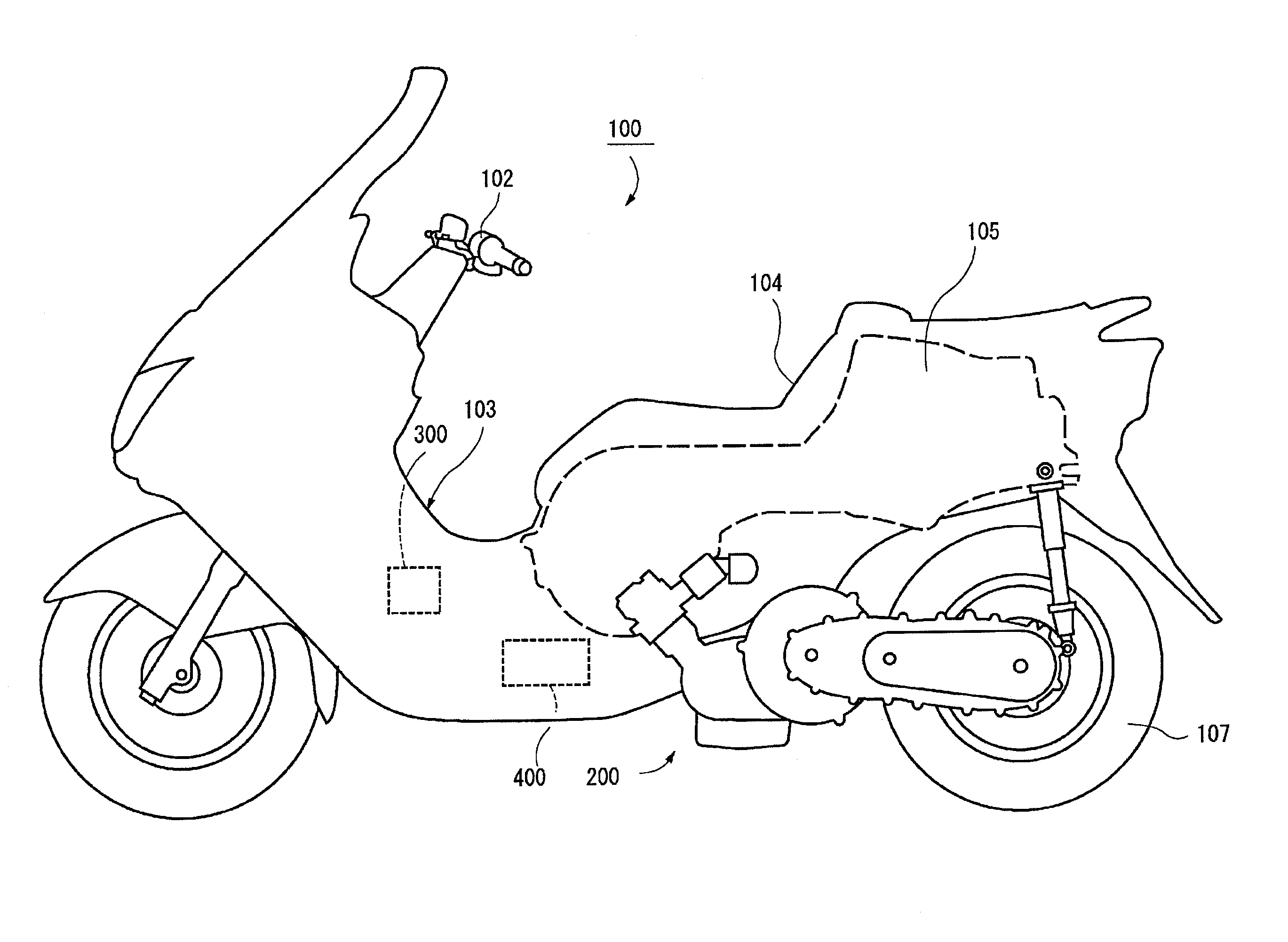 Driving device for hybrid vehicle, and hybrid vehicle incorporating the same