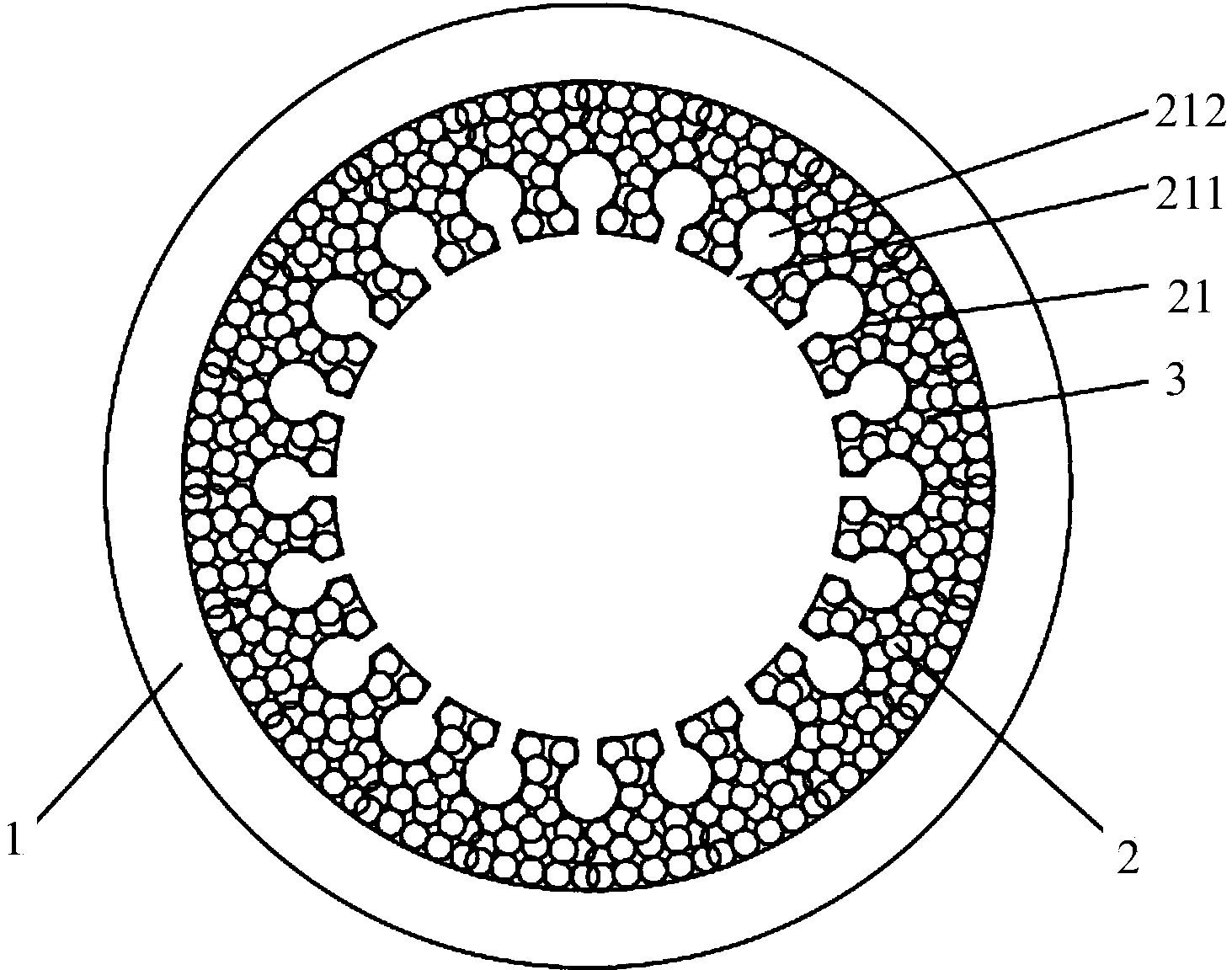 Heat-tube composite liquid absorption core and preparation method for same