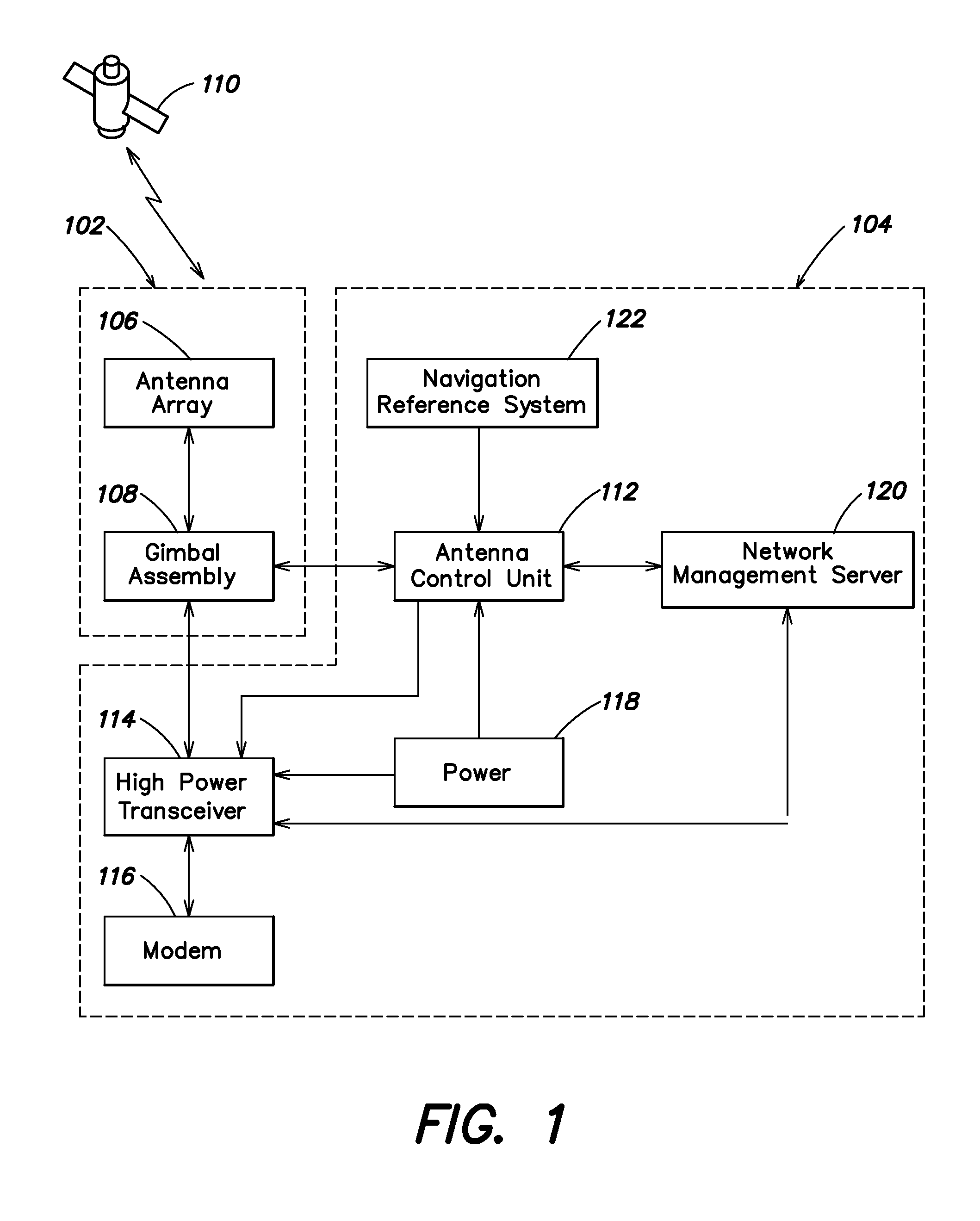 Communication system with broadband antenna