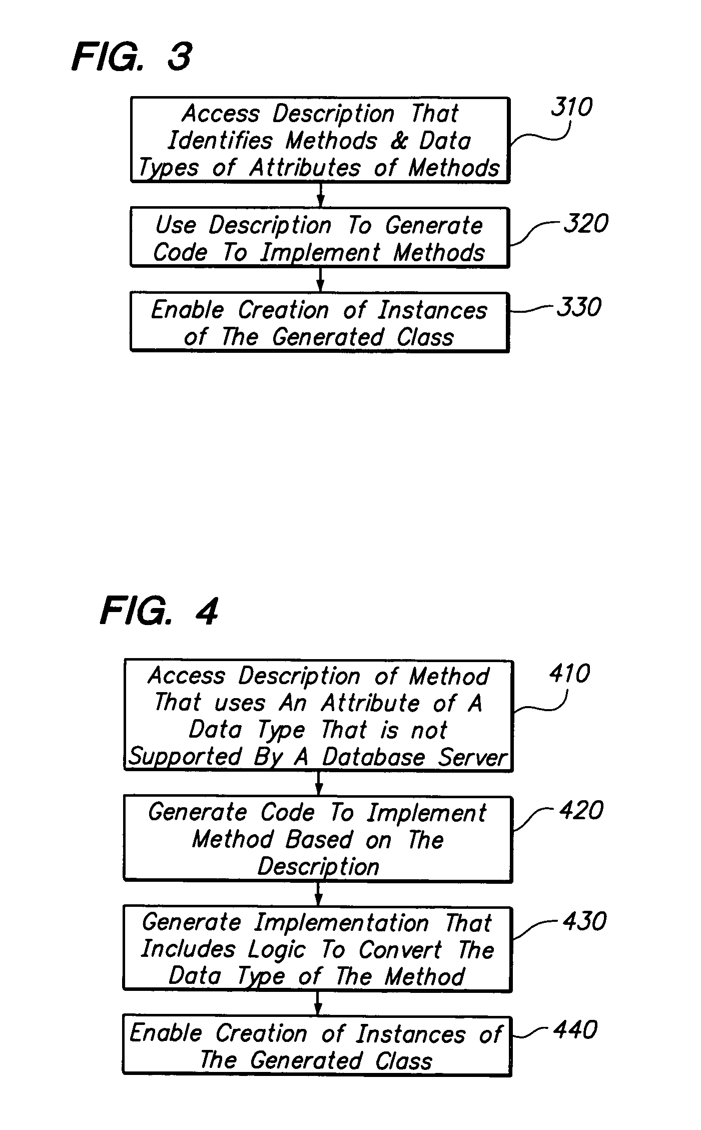 Technique for generating code to implement value objects for use with database systems