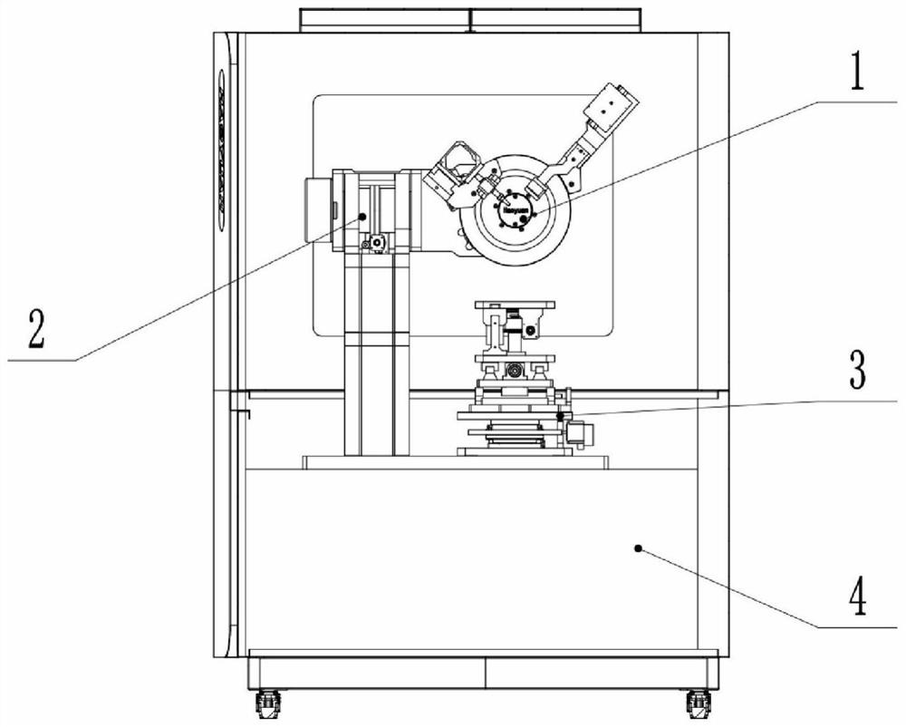 A detection method for a detection device of an X-ray stress measuring instrument