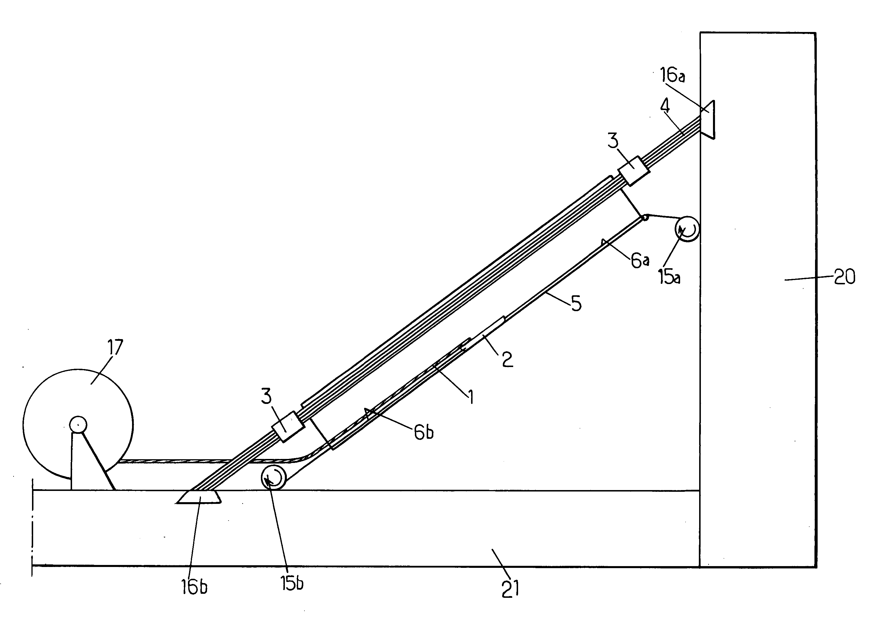 Method for erecting a stay