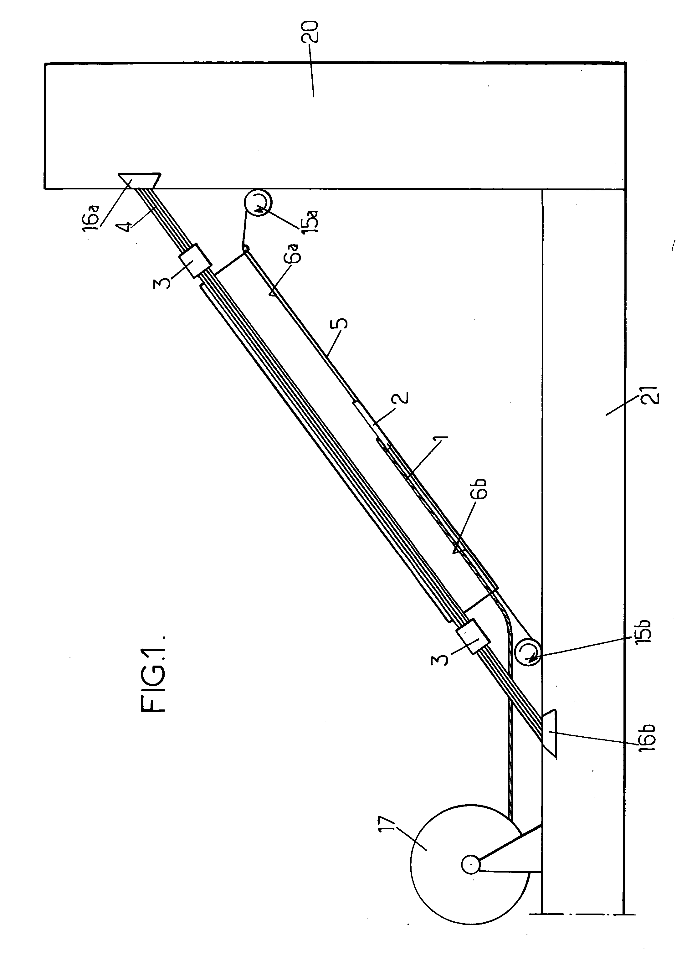 Method for erecting a stay