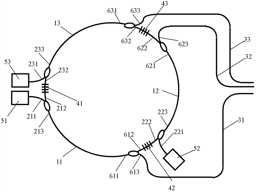 Passive-phase-locked fiber ring laser