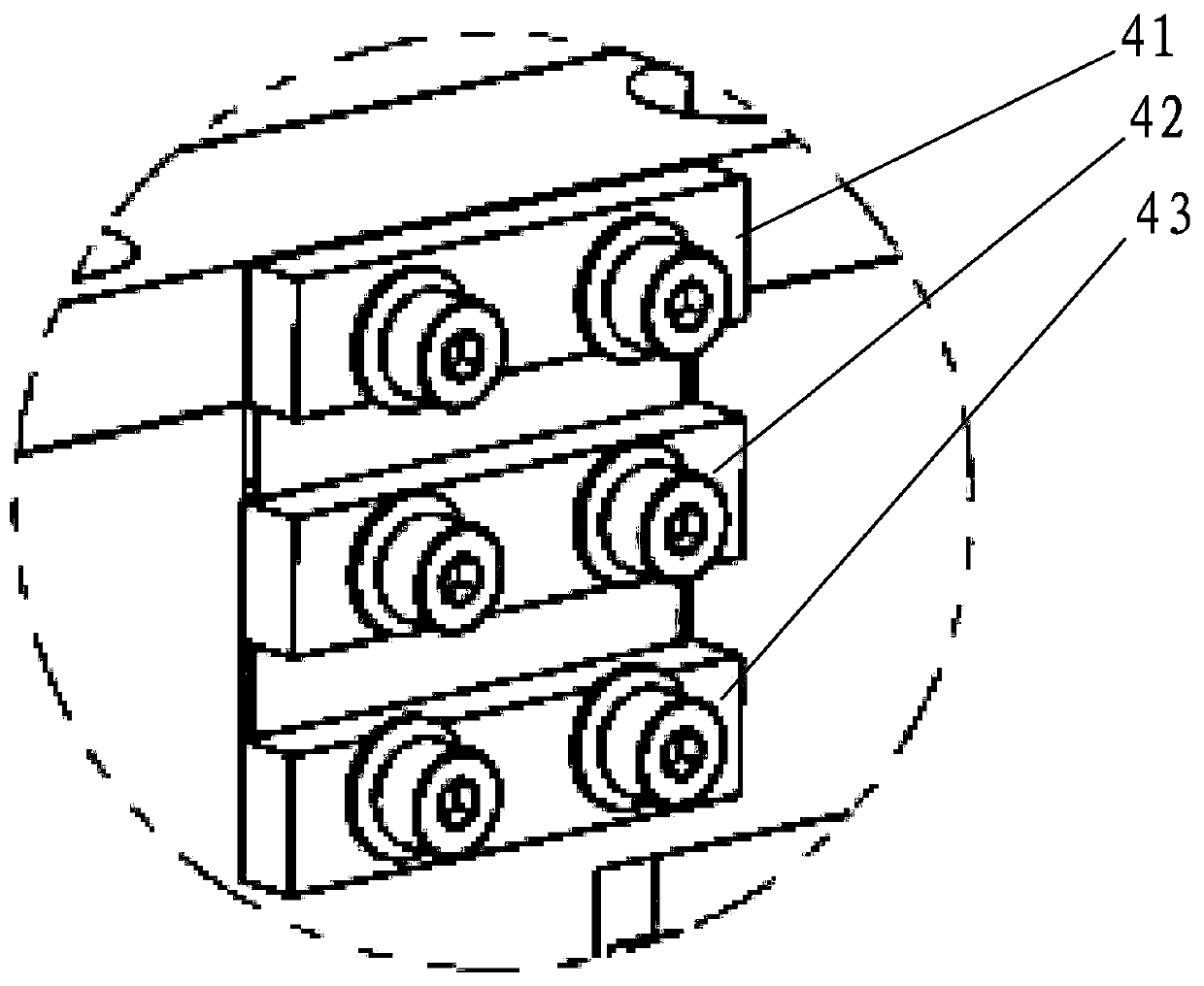 Easy-to-maintain rigid-flexible coupling platform structure and multi-degree-of-freedom motion platform composed of same