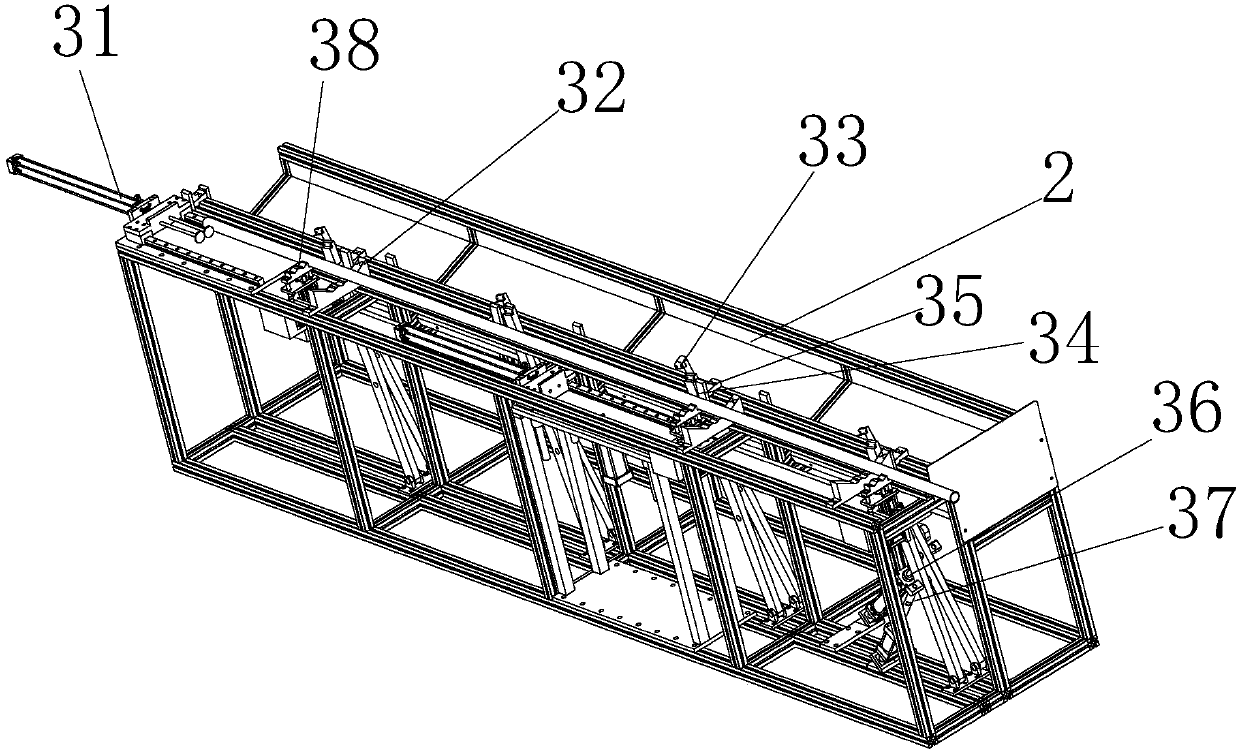 Integrated machine for cutting and chamfering flow collection pipe