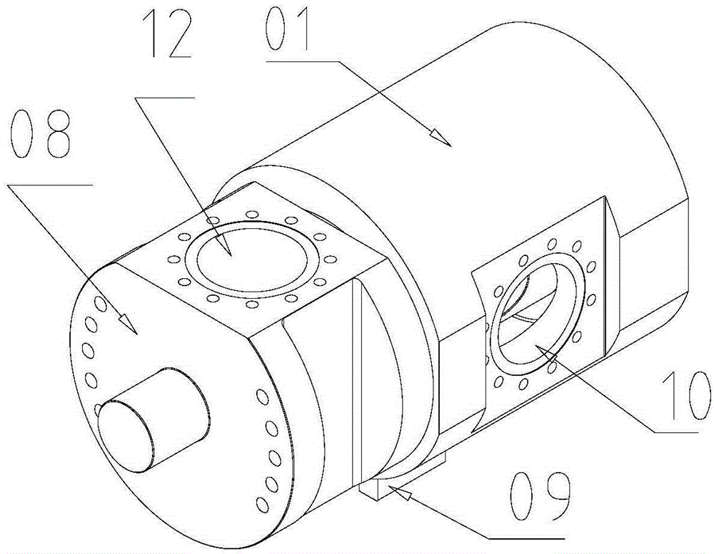 Hydraulic low-pressure large drift diameter rotating joint