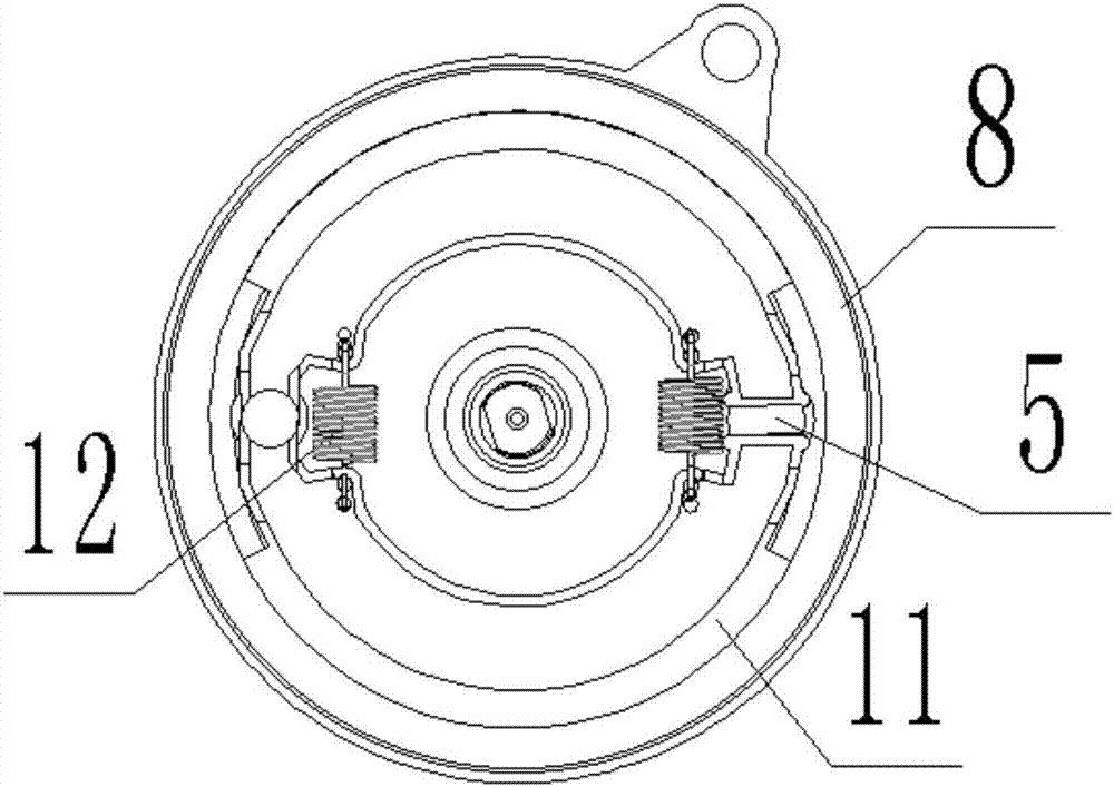 Intermittent clutch for double-support structure of electric vehicle