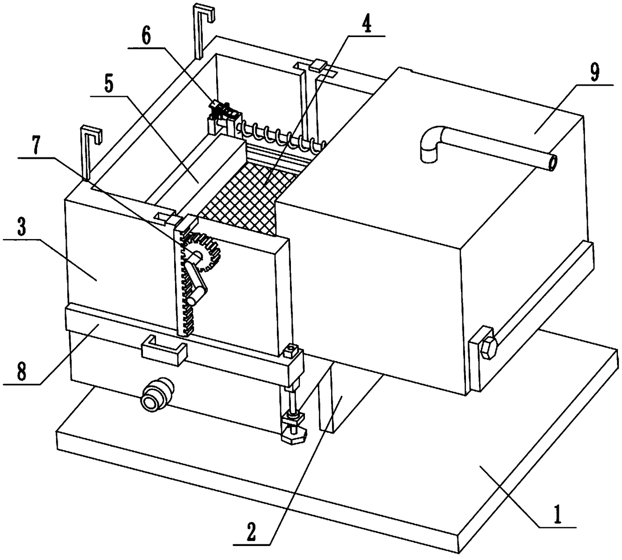 Numerically-controlled machine tool coolant filtering device