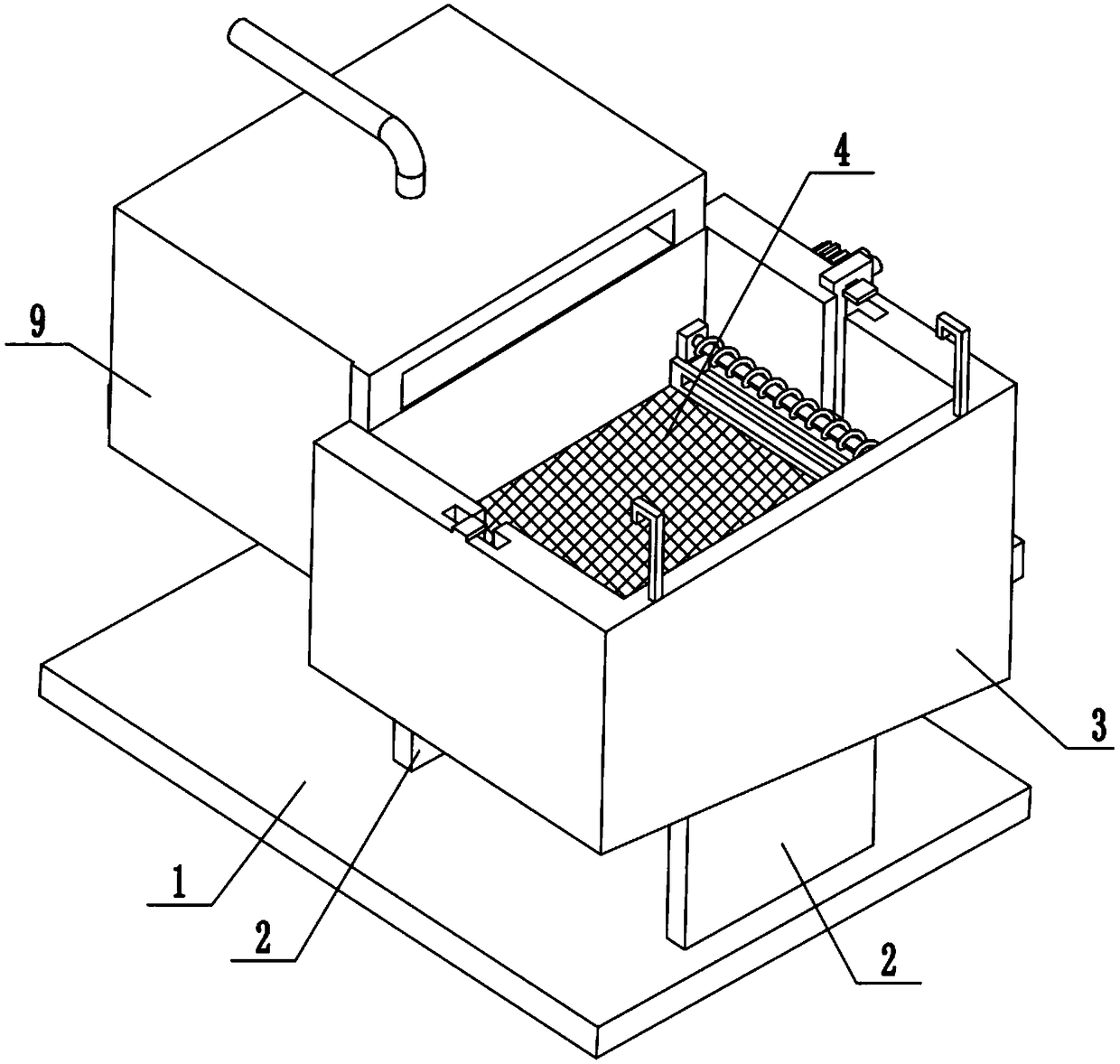 Numerically-controlled machine tool coolant filtering device