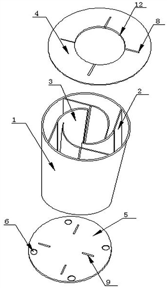 Turbulence fire extinguishing partition experiment device