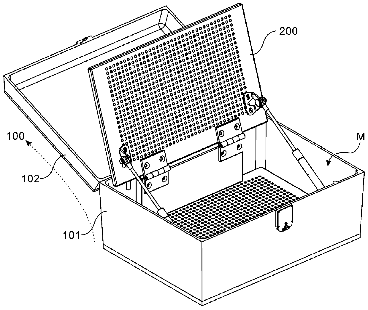 A flip display box applied to electronic products