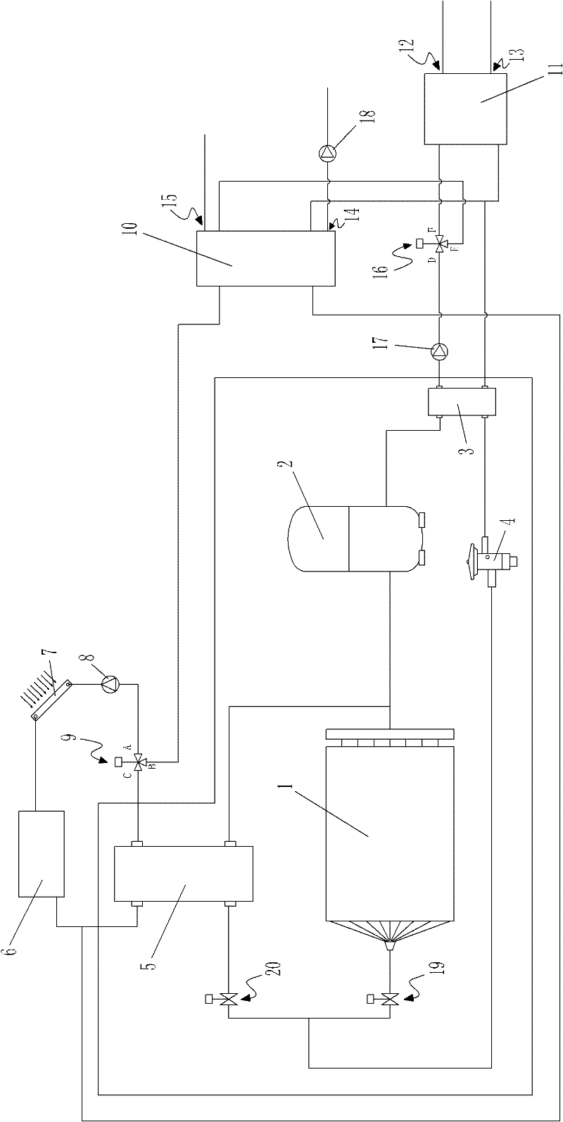 Three-in-one solar heat pump unit