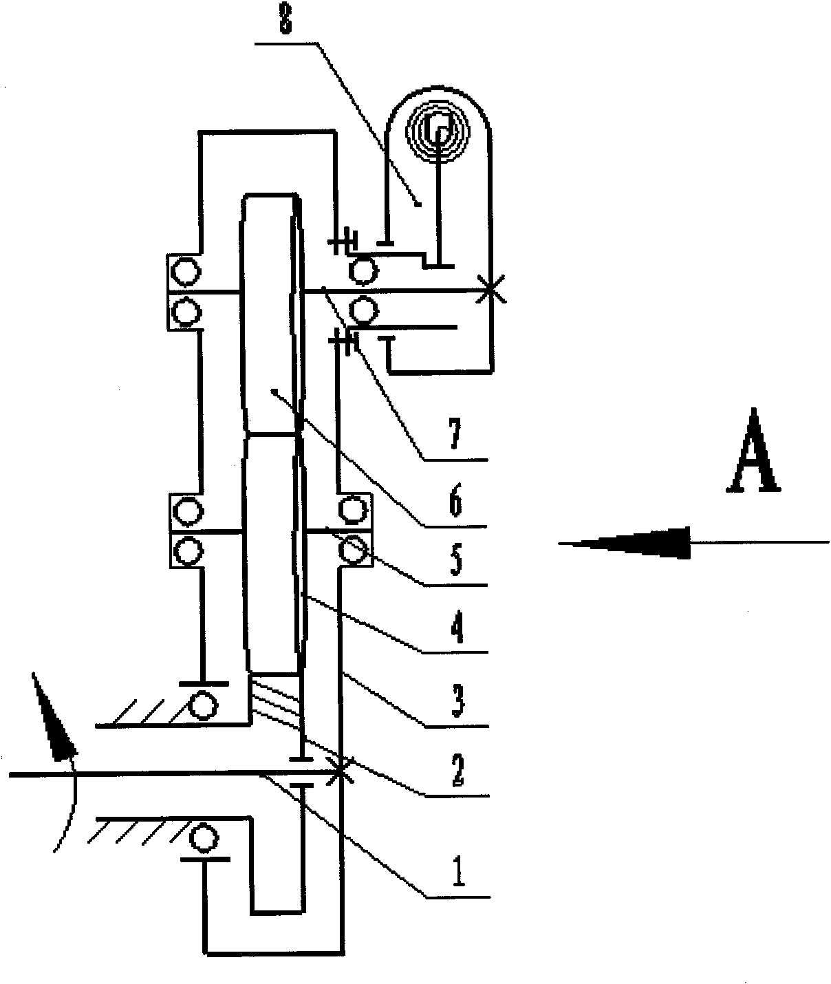 Wide-narrow row walk rice transplanting machine transplanting mechanism comprising helical teeth, alternate axles and denatured ellipse gears