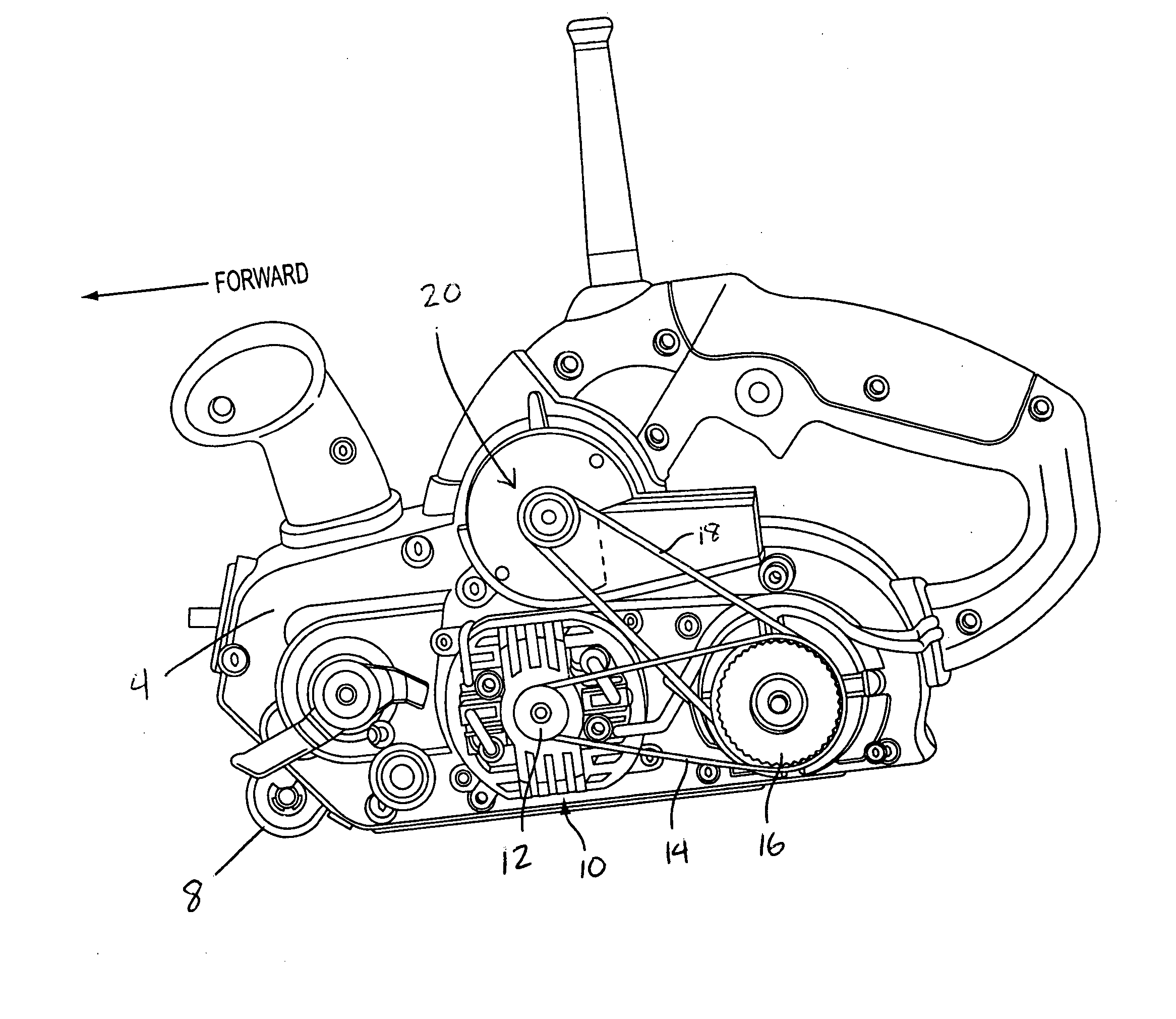 Dust collection system for a belt sander