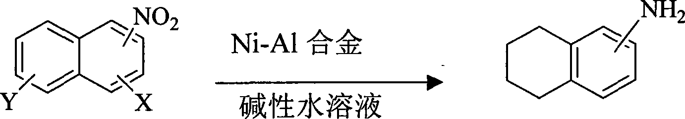 Synthetic method of tetralin amines compounds