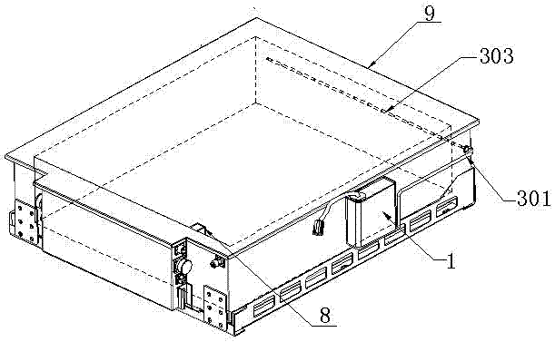 Special gas fire-extinguishing device for lithium-ion battery box and implementation method for fire extinguishing