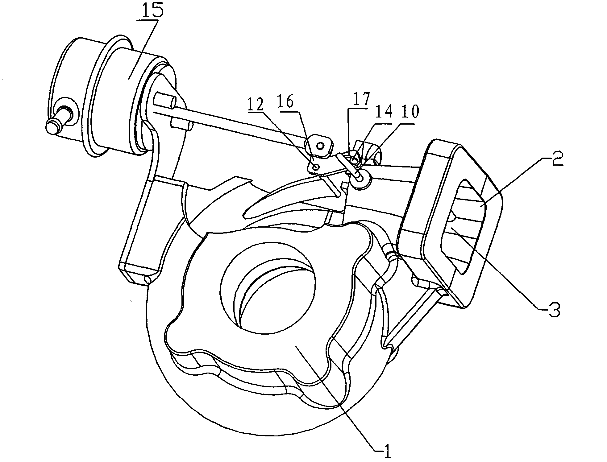 Section-variable turbine