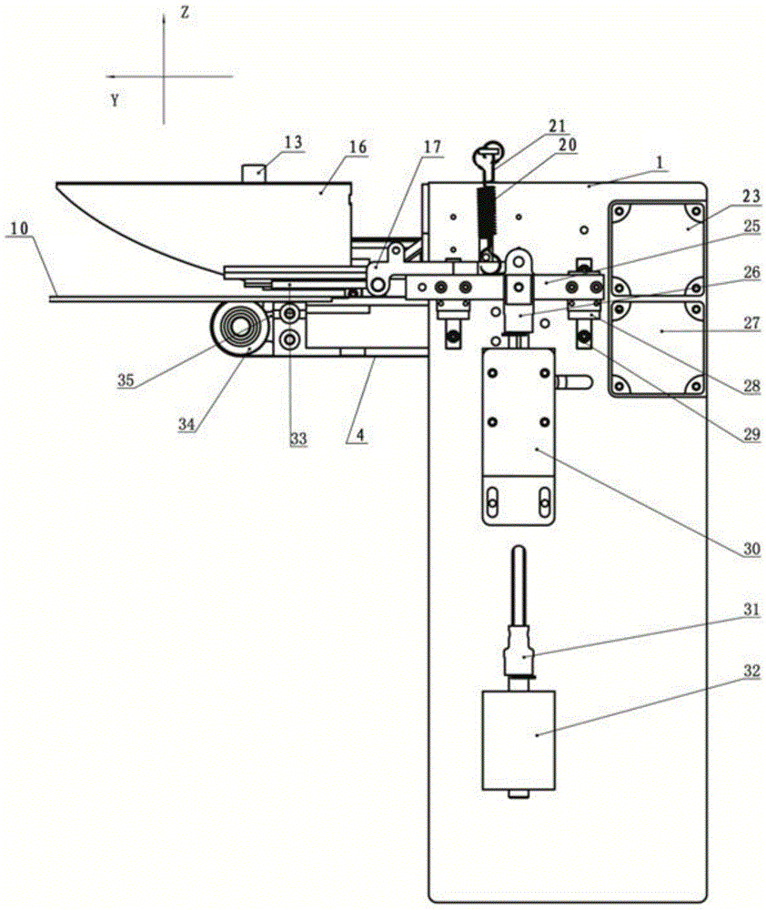 Cloth automatic edge aligning device of sewing machine