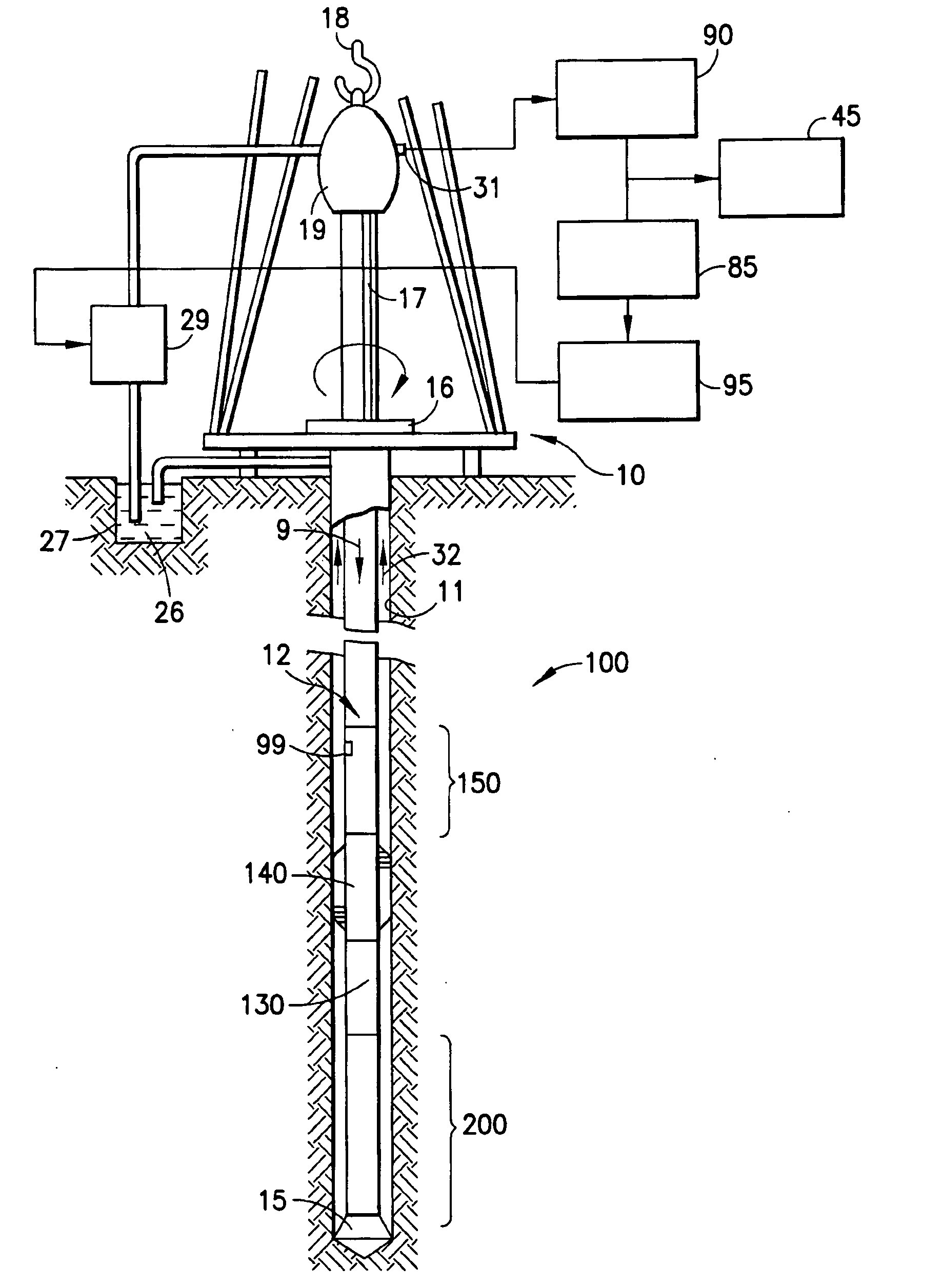 Downhole measurement of substances in formations while drilling