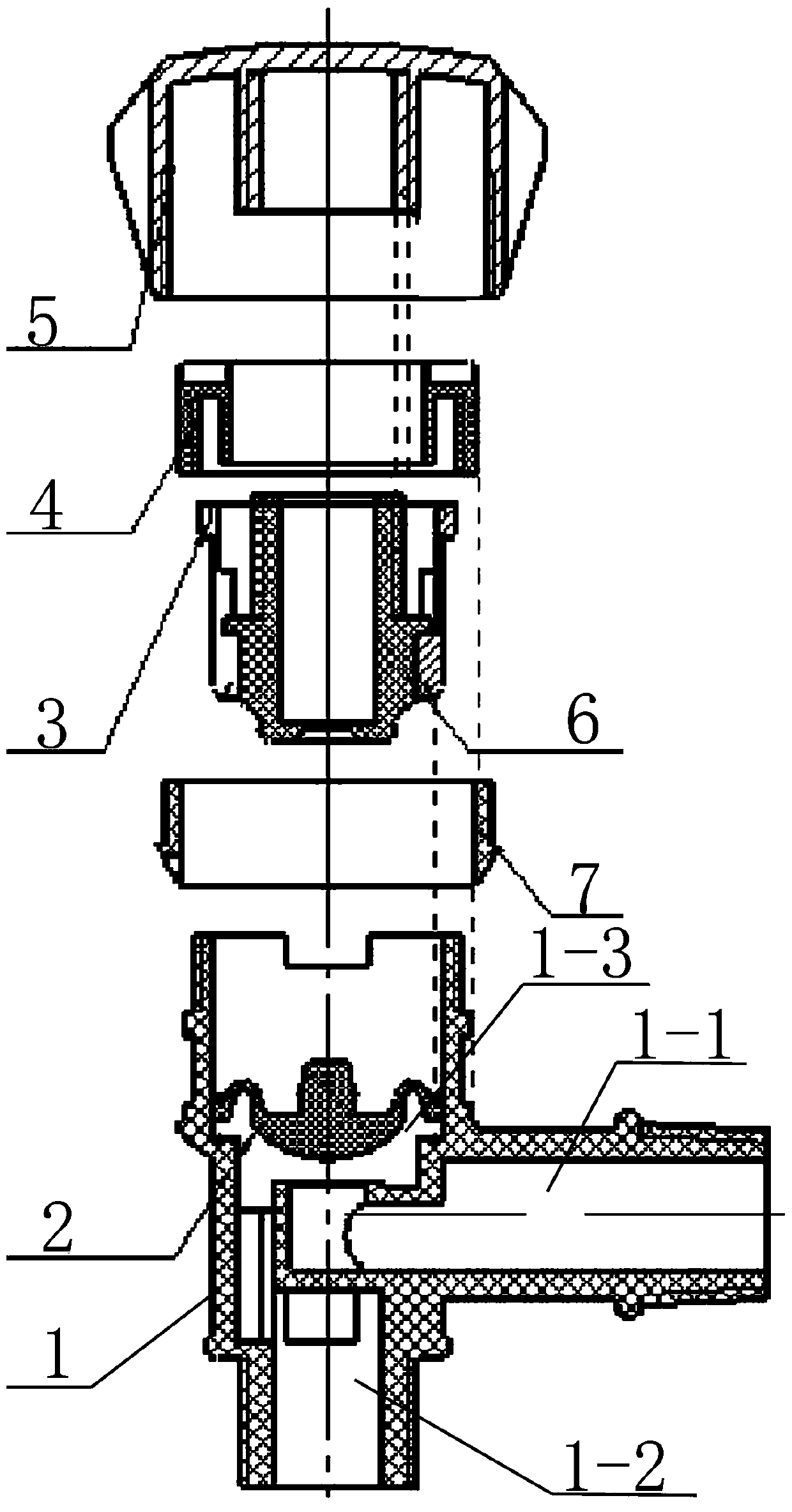 Anti-loosening and adhesion-free diaphragm faucet