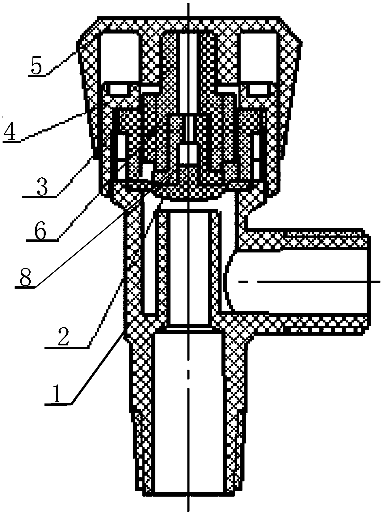 Anti-loosening and adhesion-free diaphragm faucet