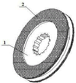 Foamed ceramic reinforced light metal composite friction clutch disc and brake disc