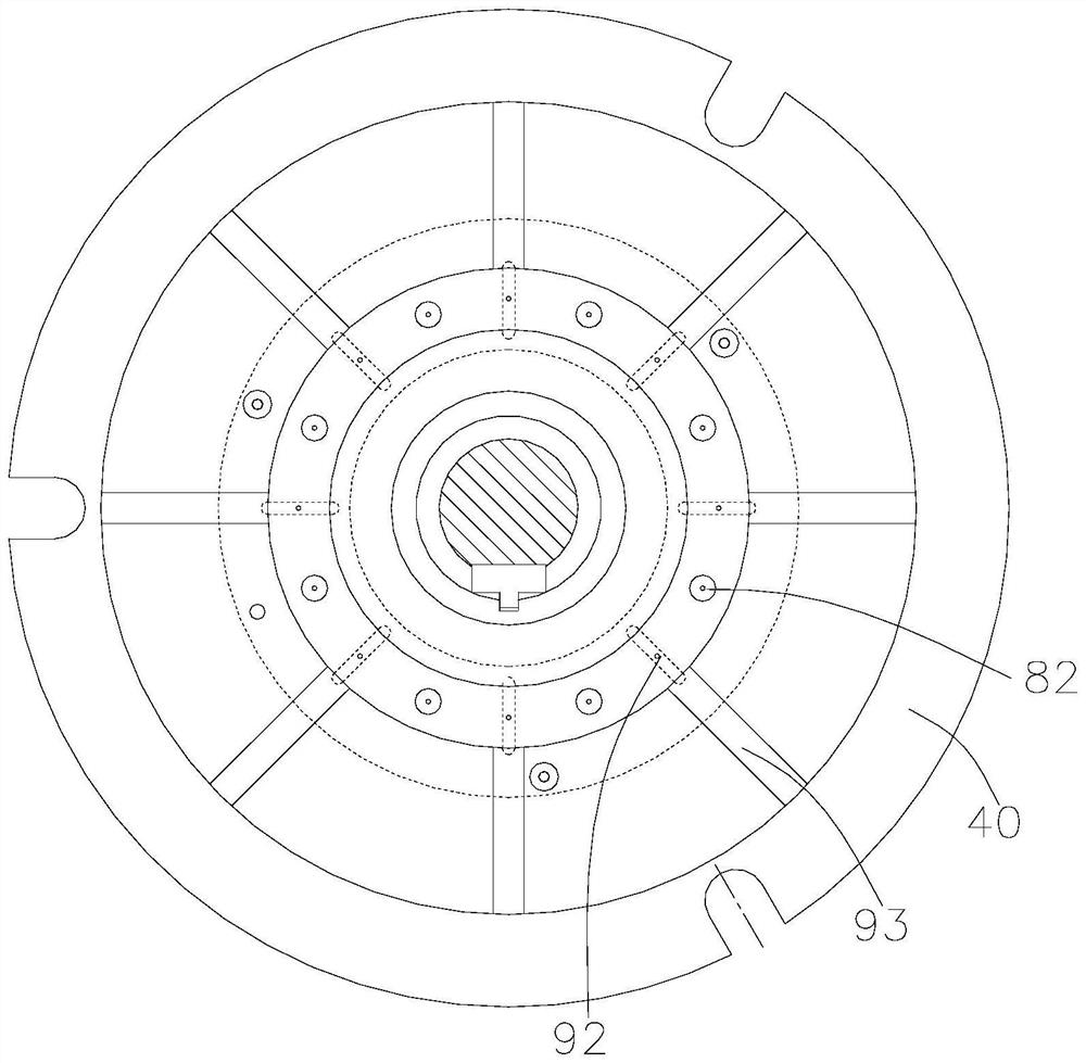 Die-casting mold for squirrel-cage motor rotor