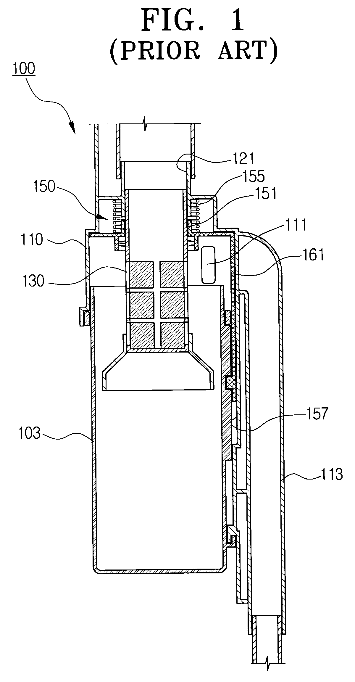 Filter cleaning device of cyclone vacuum cleaner