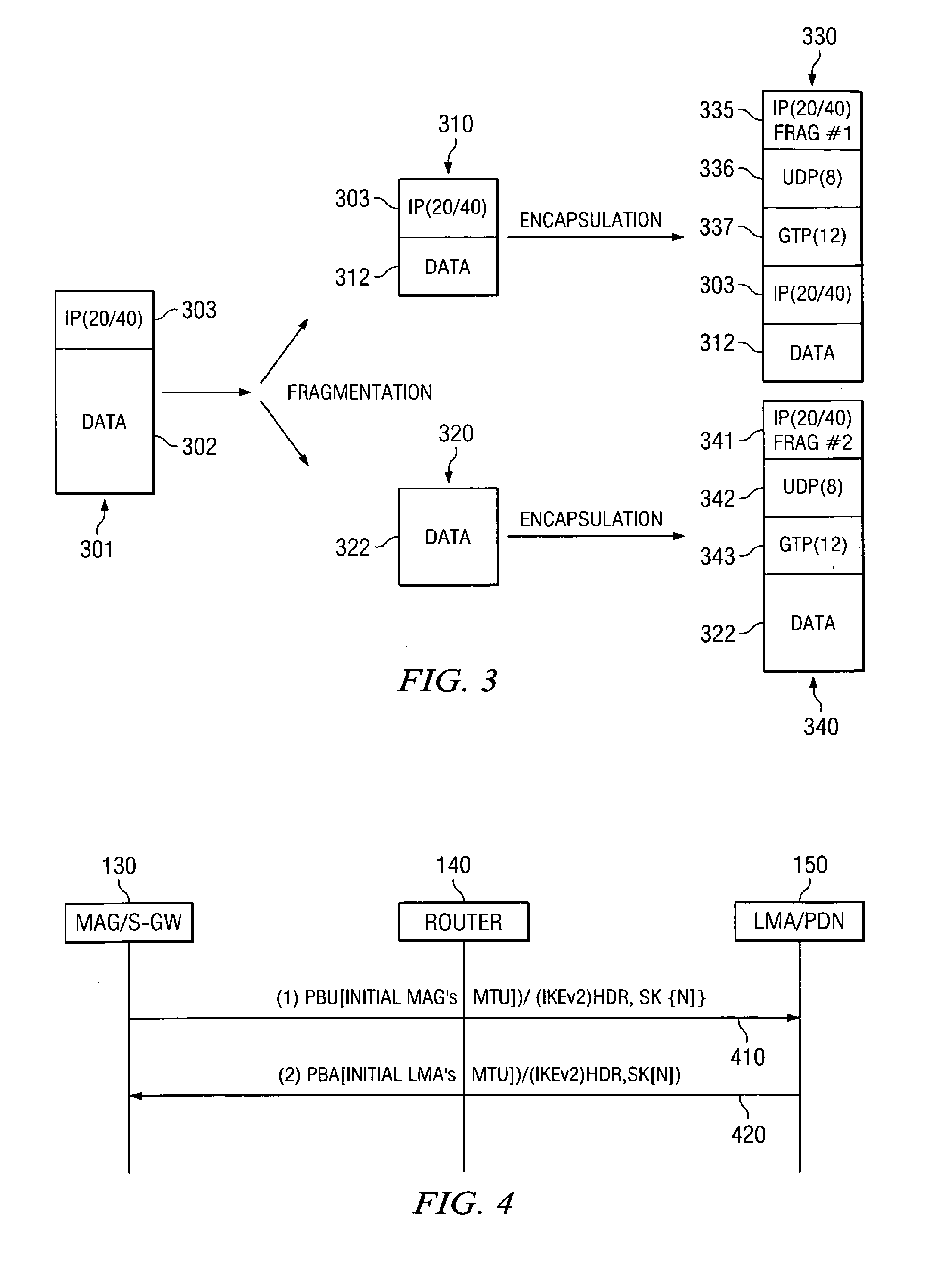 Method and System for Transmission of Fragmented Packets on a Packet-Based Communication Network