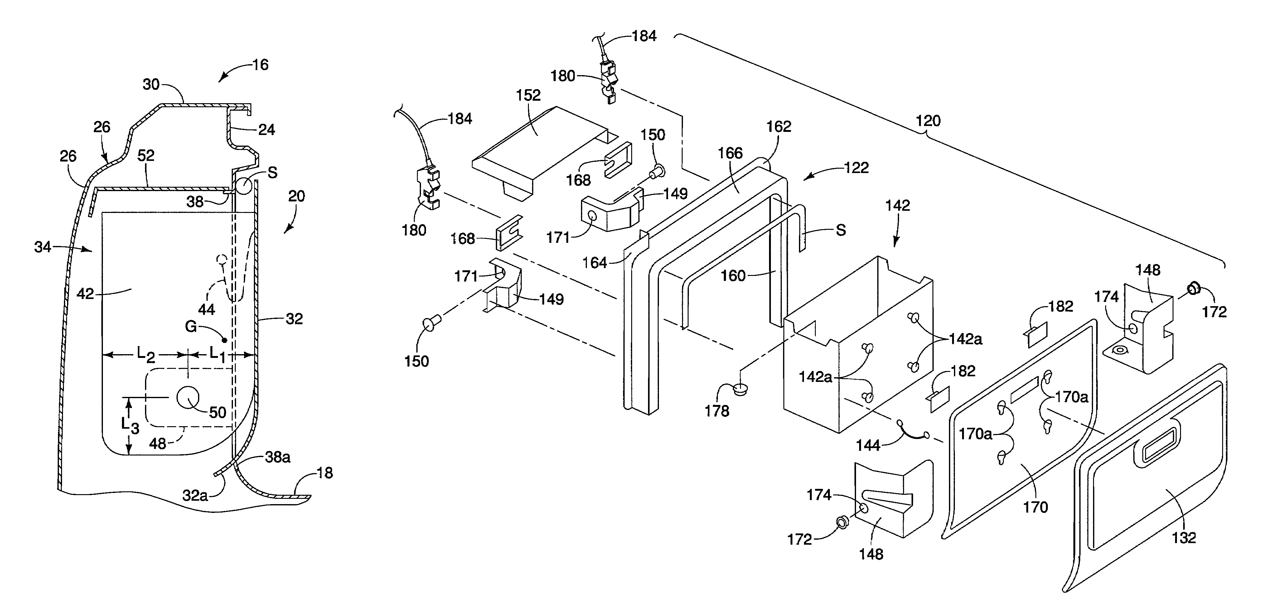 Vehicle cargo sidewall structure