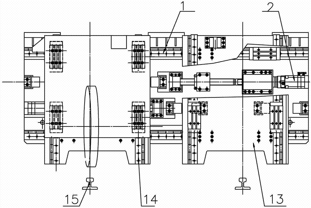 Movable numerical control grinding apparatus for grinding steel rail and control method thereof