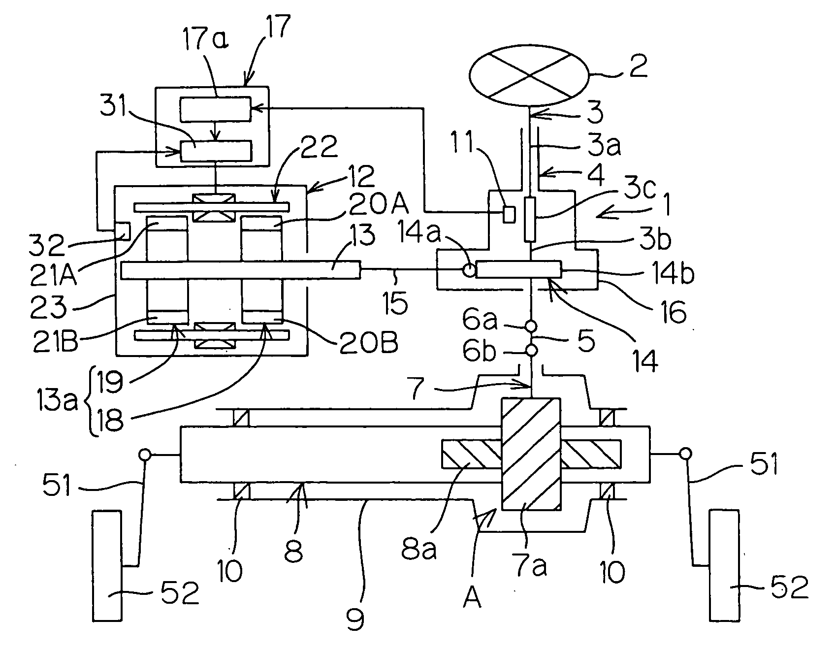 Steering device for vehicle