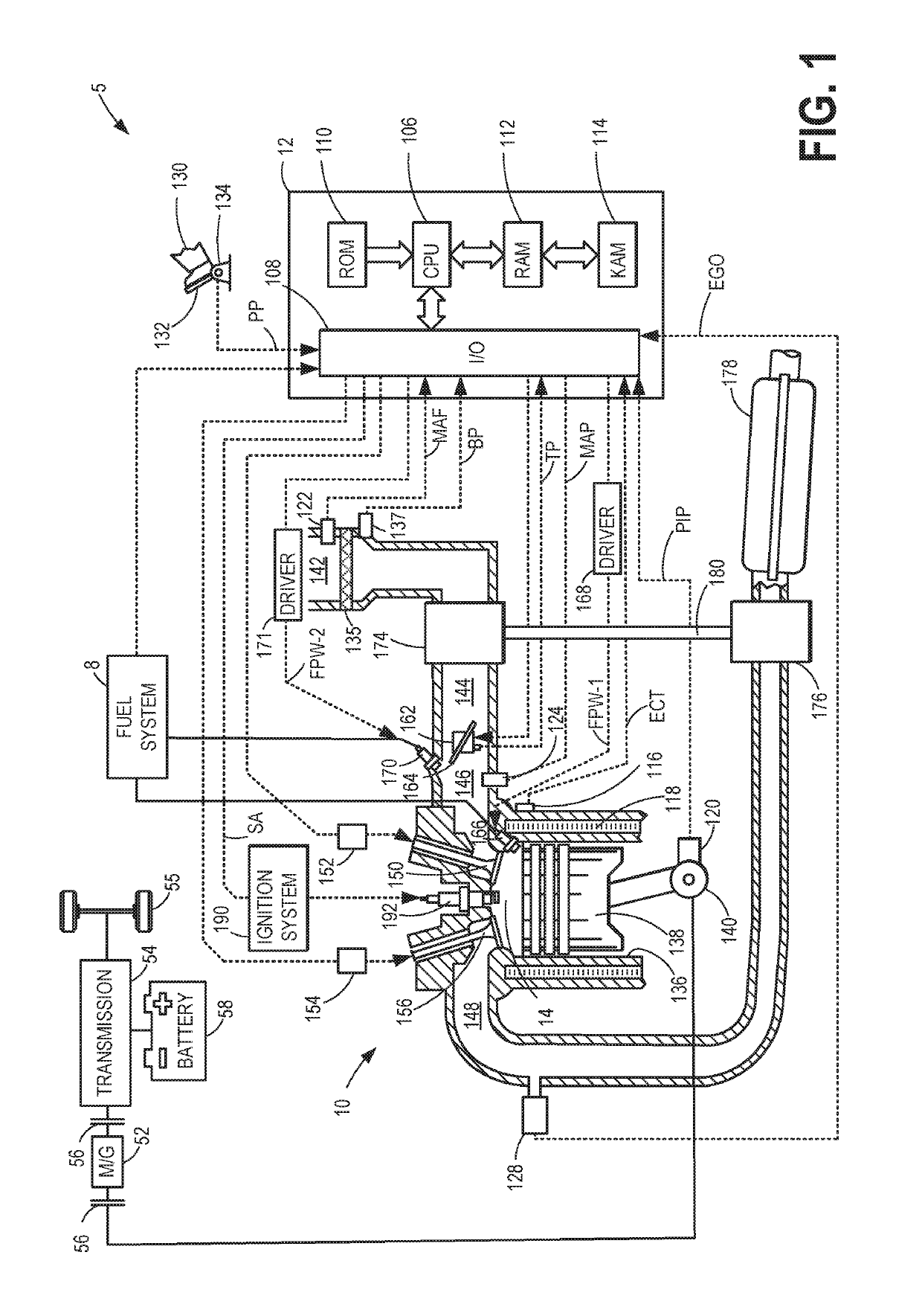 Method for monitoring component life