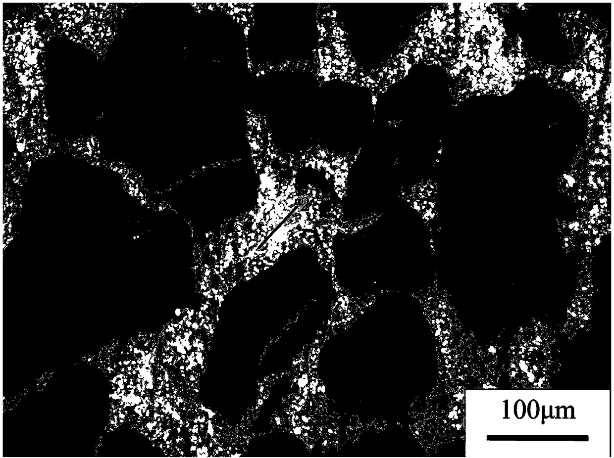 Method for preparing cluster-like aluminum based composite material by using recycled SiCp/Al composite material