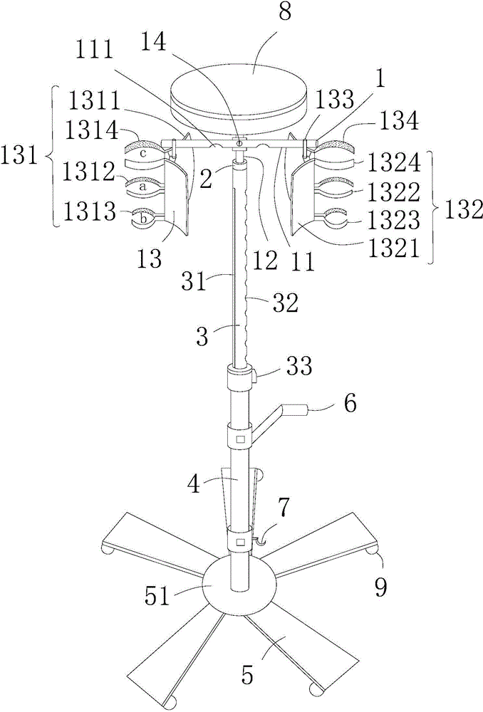 Movable infusion support used in cardiovascular surgical department