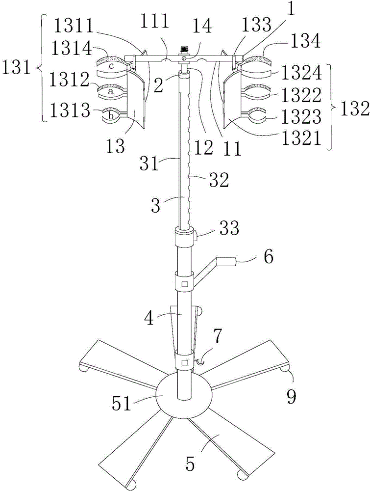 Movable infusion support used in cardiovascular surgical department