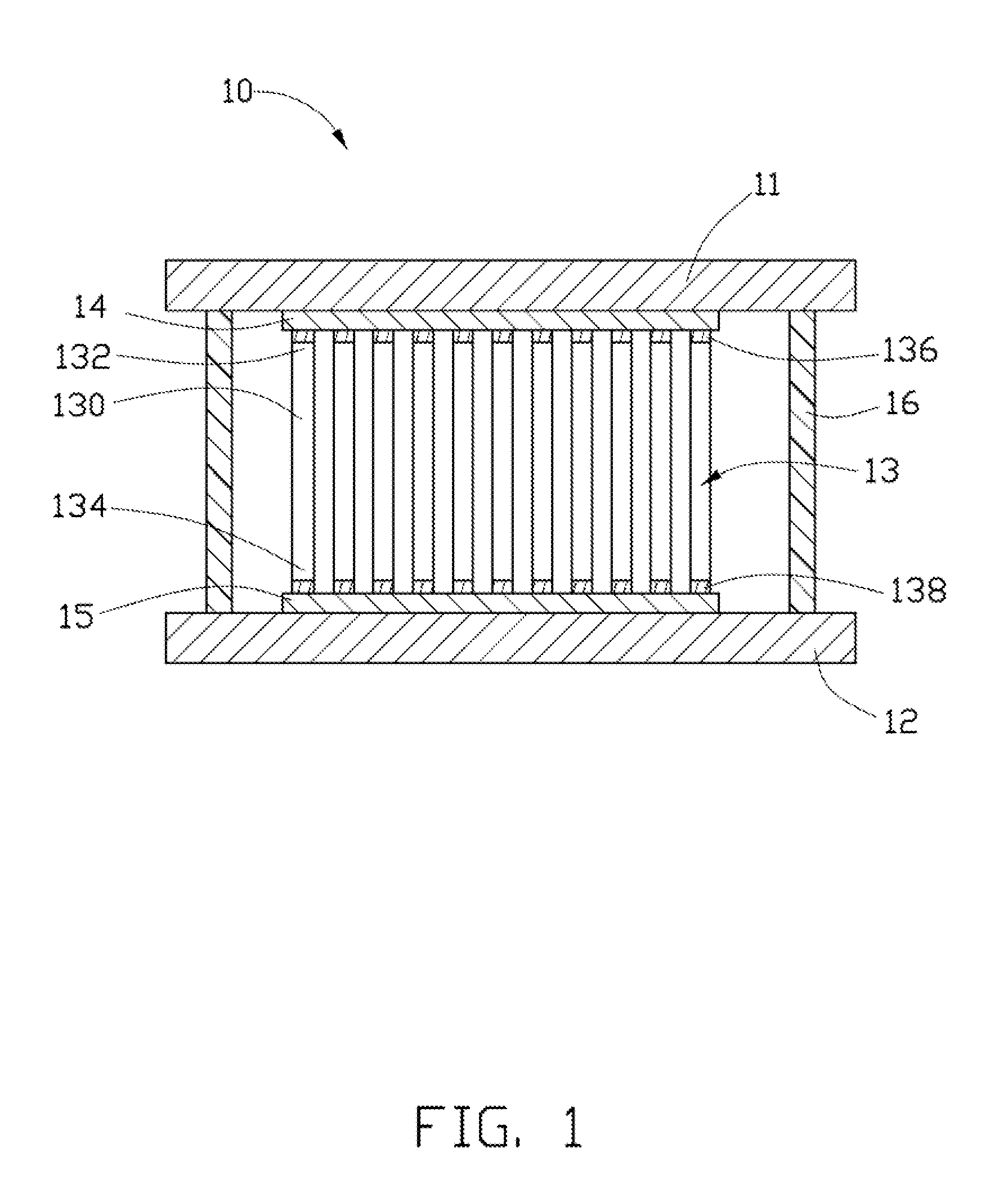 Carbon nanotube array sensor