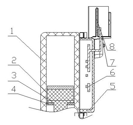 Clutch master cylinder capable of outputting displacement signal