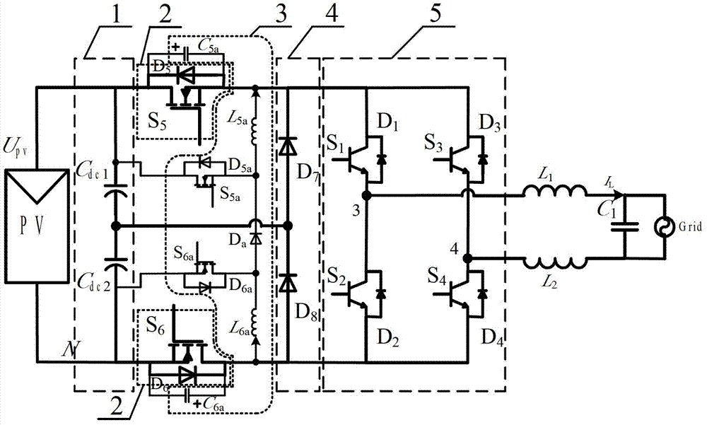 Zero-voltage transition full-bridge non-isolated photovoltaic grid-connected inverter