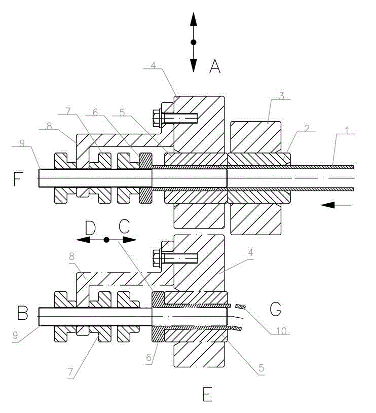 Pipe cutting device