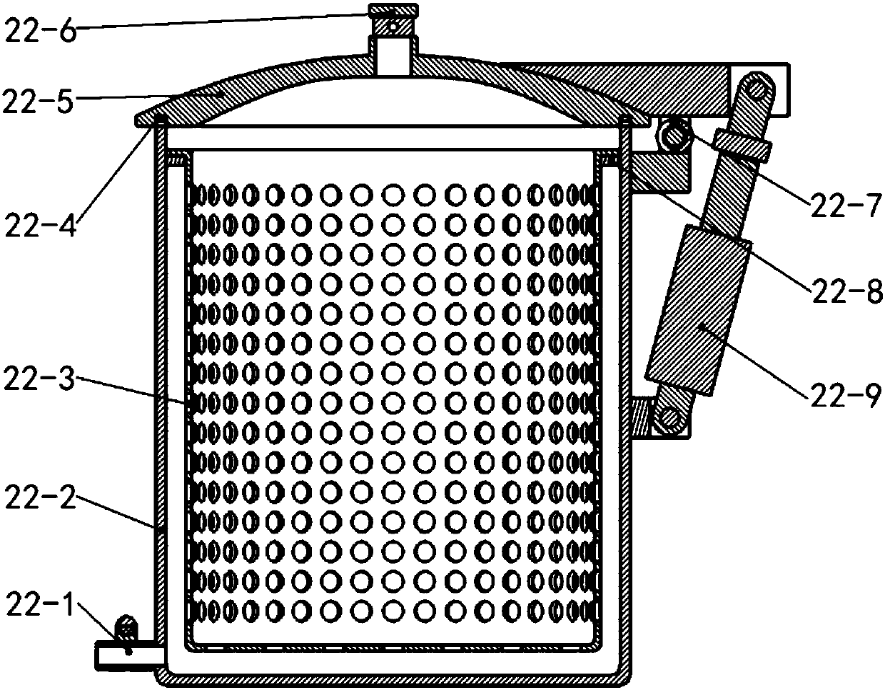 Device for preparing environmental-protection enzyme by kitchen residues