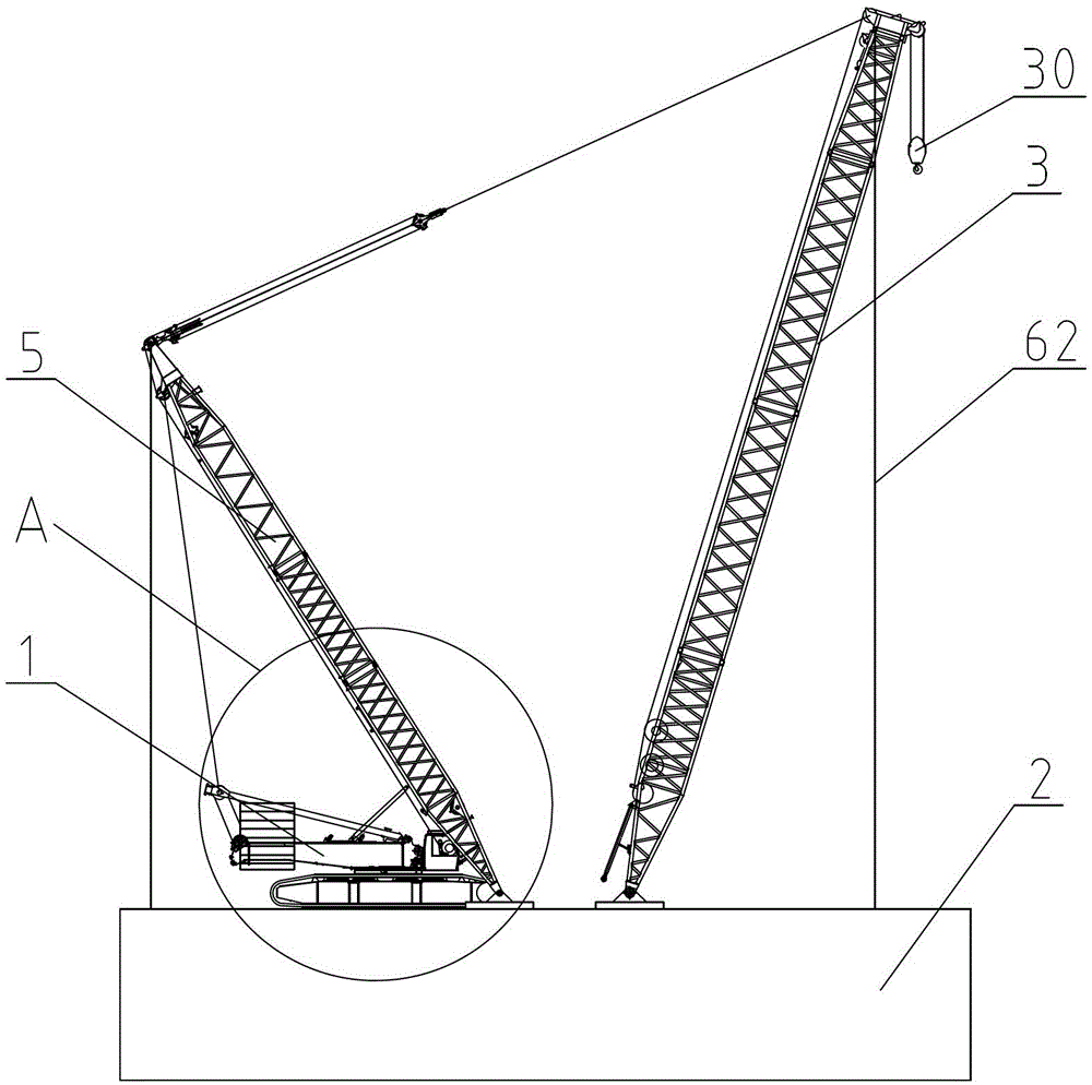 Split type crane