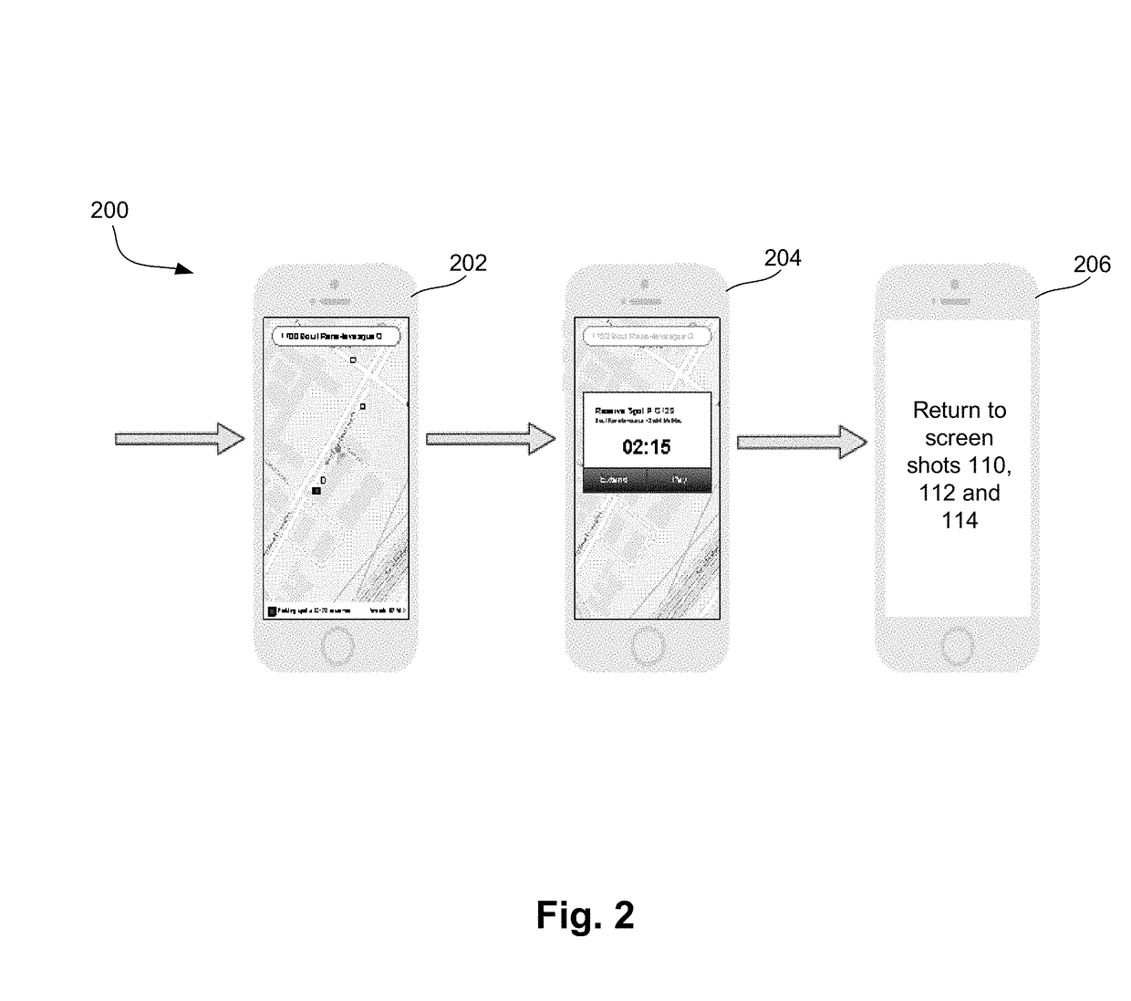 Electronic parking infrastructure without detectors or sensors